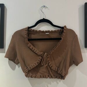 Balletcore cropped cardigan